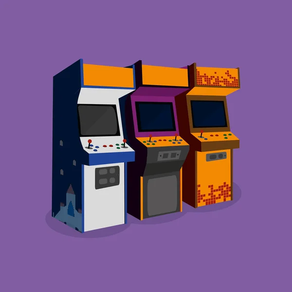 Arcade Maskinkonstruktion — Stock vektor