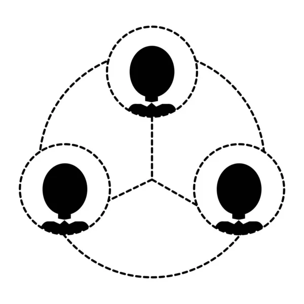 Desenho isolado do pictograma —  Vetores de Stock