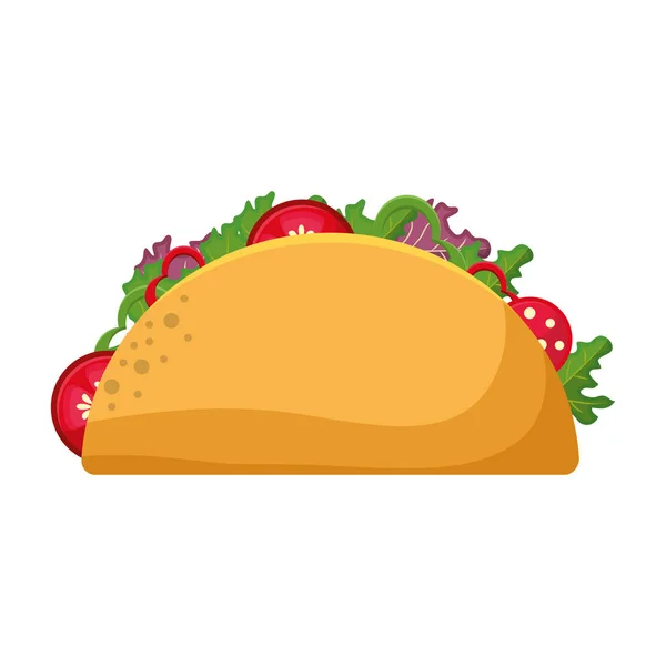 Elszigetelt taco design — Stock Vector