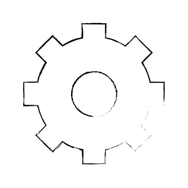 孤立的齿轮的设计 — 图库矢量图片