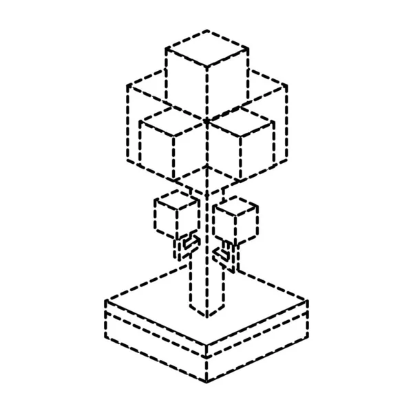 Diseño isométrico del árbol — Archivo Imágenes Vectoriales