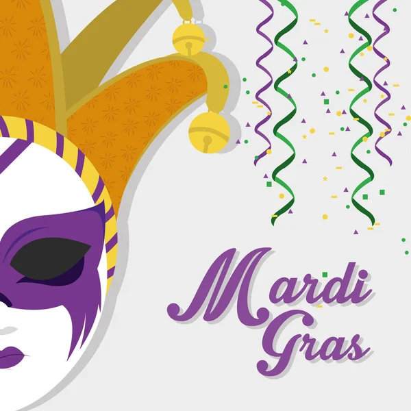 Mardi Gras karneval design — Stockový vektor