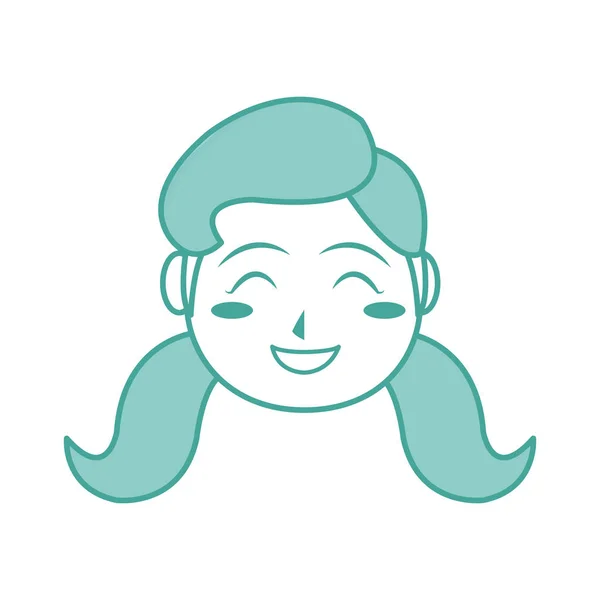 Chica diseño de dibujos animados — Vector de stock