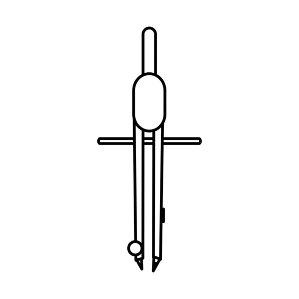 Diseño de brújula aislada — Vector de stock