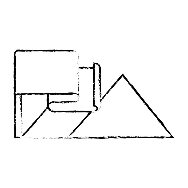 Góry i flaga design — Wektor stockowy