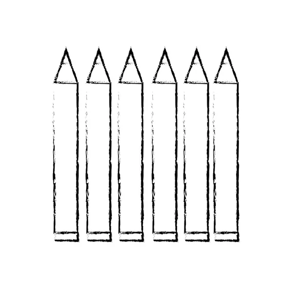 Конструкція ізольованих олівці — стоковий вектор