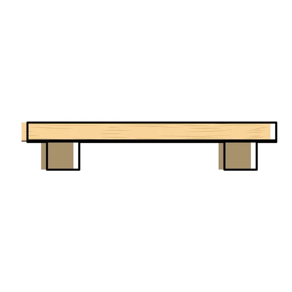 Conception de meubles isolés — Image vectorielle