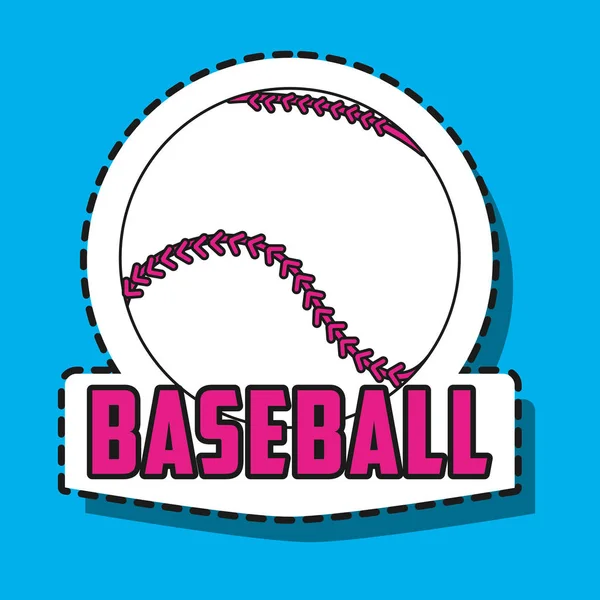Baseball-Sport-Aufnäher Dekoration — Stockvektor