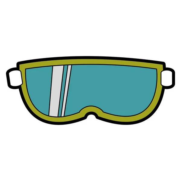 Winter glasses design — Stock Vector