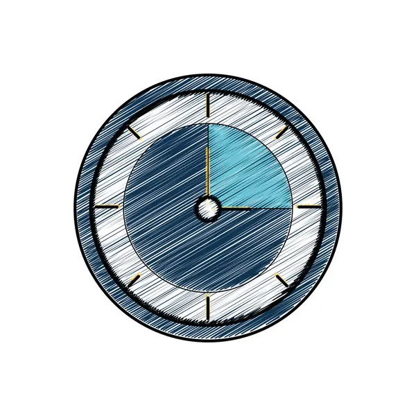 孤立した時計のデザイン — ストックベクタ