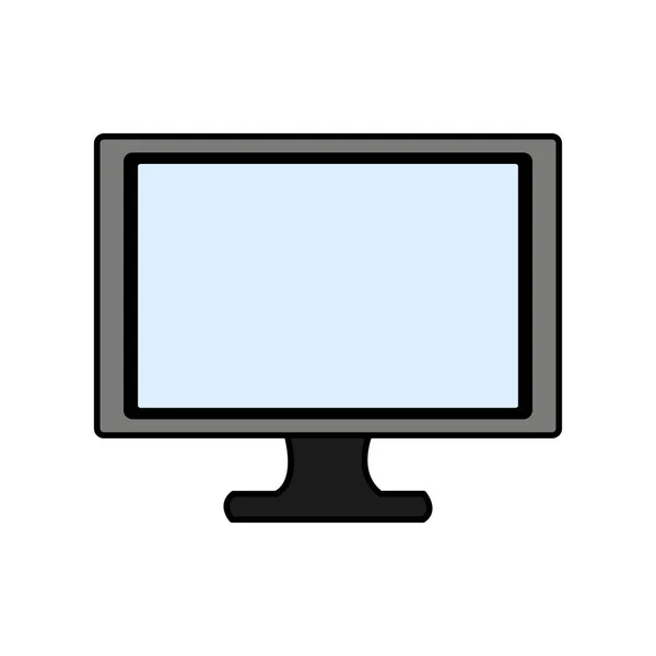 Computador Dispositivo Gadget Tecnologia Tema Design Isolado Ilustração Vetorial — Vetor de Stock