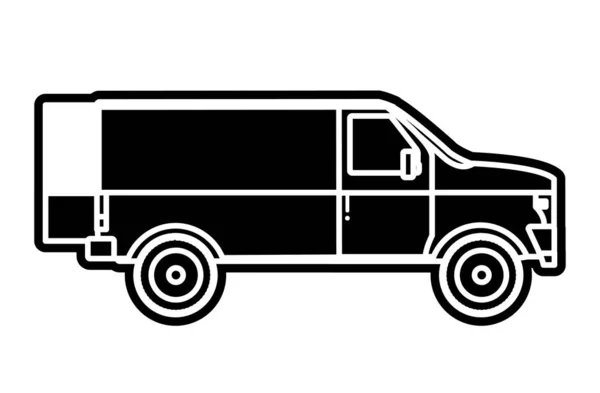 Lkw Des Transportfahrzeugs Und Reisethema Isolierte Designvektorillustration — Stockvektor