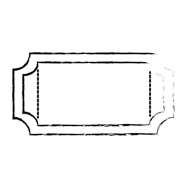 Conception de billets isolée — Image vectorielle