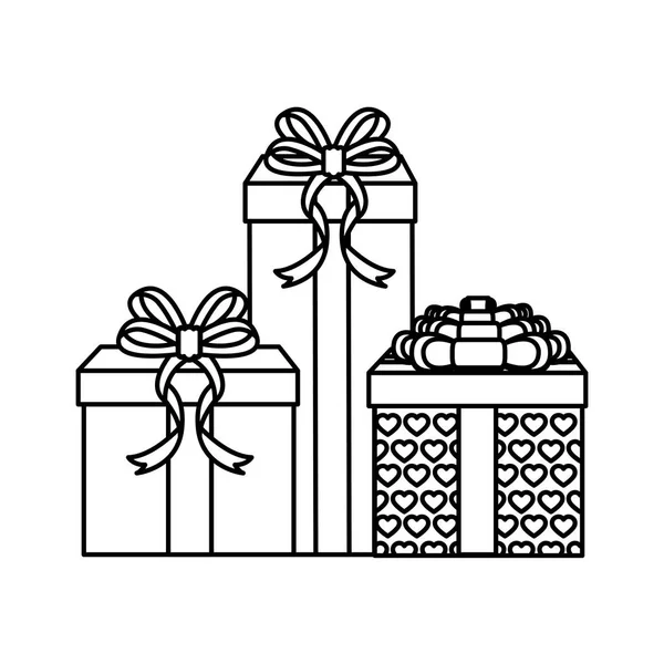 Conception de cadeaux isolés — Image vectorielle