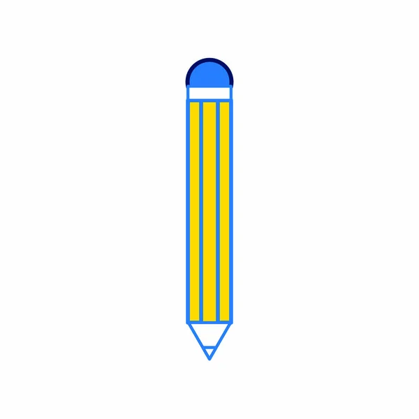 Isolert blyantkonstruksjon – stockvektor