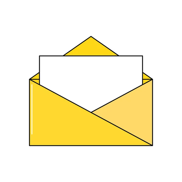 Design de envelope isolado —  Vetores de Stock