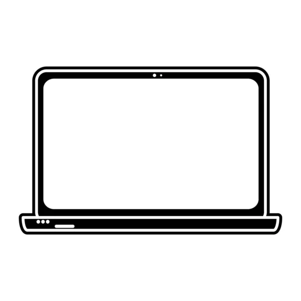 Design de laptop isolado — Vetor de Stock