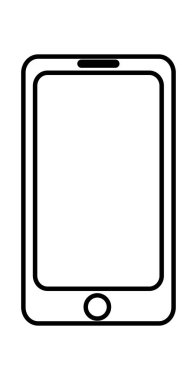 İzole smartphone tasarım