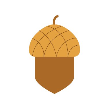 İzole meşe palamudu tasarım