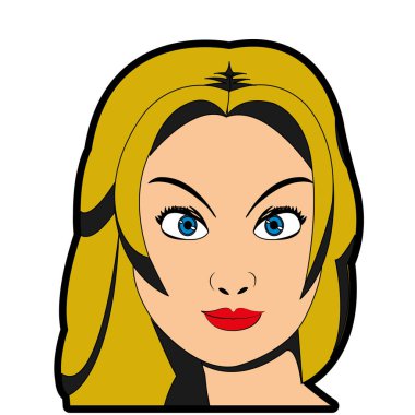 Retro kadın tasarım