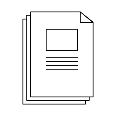 İzole belge tasarımı