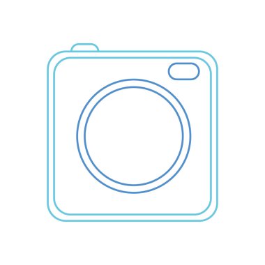 Fotoğraf makinesi aygıt becerikli alet ve teknoloji Tema izole tasarım vektör çizim