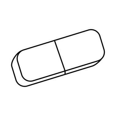 İzole silgi tasarım