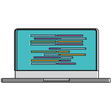 İzole laptop tasarım