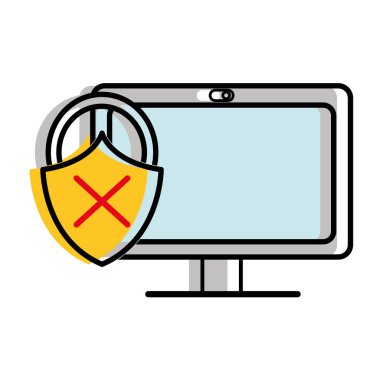 renk bilgisayar teknolojisi ile asma kilit kötü güvenlik taşındı