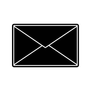 siluet e-posta metin mektup mesaj simgesi