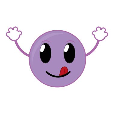 silah ile komik emoji yüz ifadesi