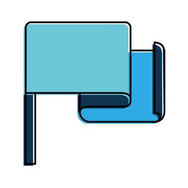 İzole bayrak tasarım