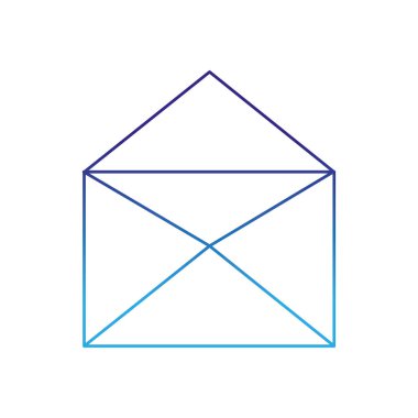 E-posta mektup ve mesaj Tema izole tasarım vektör çizim zarf