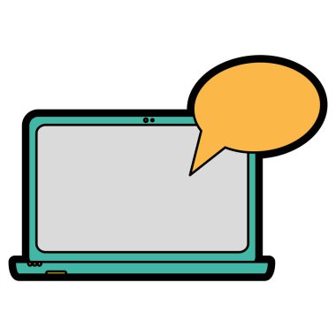 İzole laptop tasarım