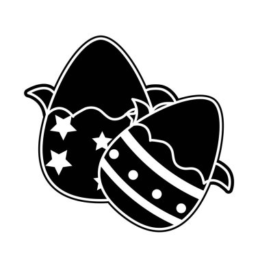 siluet çikolata Paskalya süsleri tatil yumurta