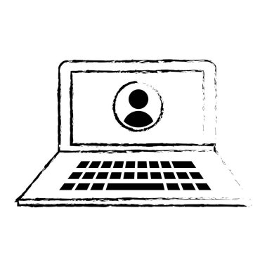 İzole laptop tasarım