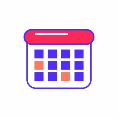 İzole takvim tasarım