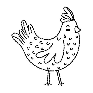 noktalı şekil tavuk çiftliği kuş hayvan kanatlı