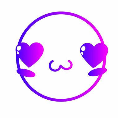 Yüz ifade karikatür karikatür ve Tema izole tasarım vektör çizim karakter