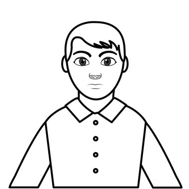 satır profil şık erkek gömlek ve saç modeli ile