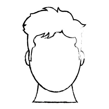 Grunge avatar adam kafa varsayılan yüz ile