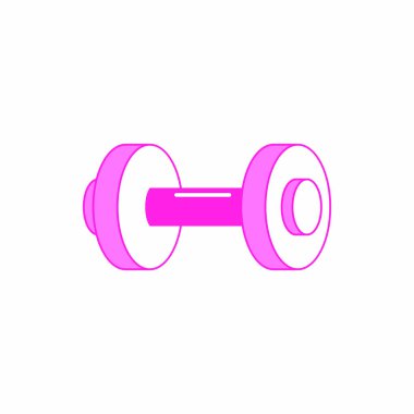 Metal ağırlık ağır ekipman ve nesne Tema izole tasarım vektör çizim