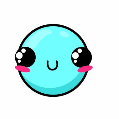 Yüz ifade karikatür karikatür ve Tema izole tasarım vektör çizim karakter