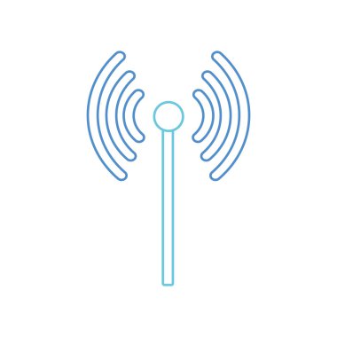 WiFi internet teknoloji ve iletişim Tema izole tasarım vektör çizim