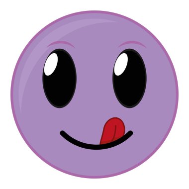 Mor komik surat jest emoji ifade