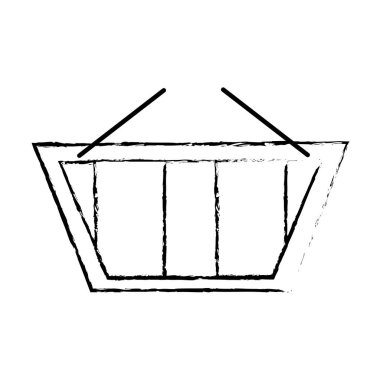 Grunge Pazar Ticaret simgesi alışveriş sepeti