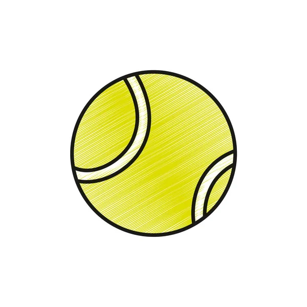 Design palla da tennis — Vettoriale Stock