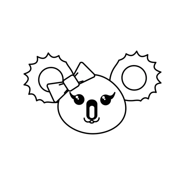Koala karikatür tasarım — Stok Vektör