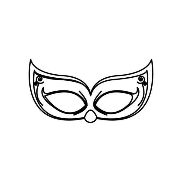 Geïsoleerde masker ontwerp — Stockvector