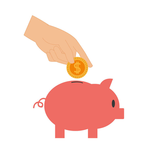 Isolated piggy design